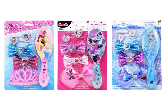 24 Pieces of Disney Hair Brush And Accessories