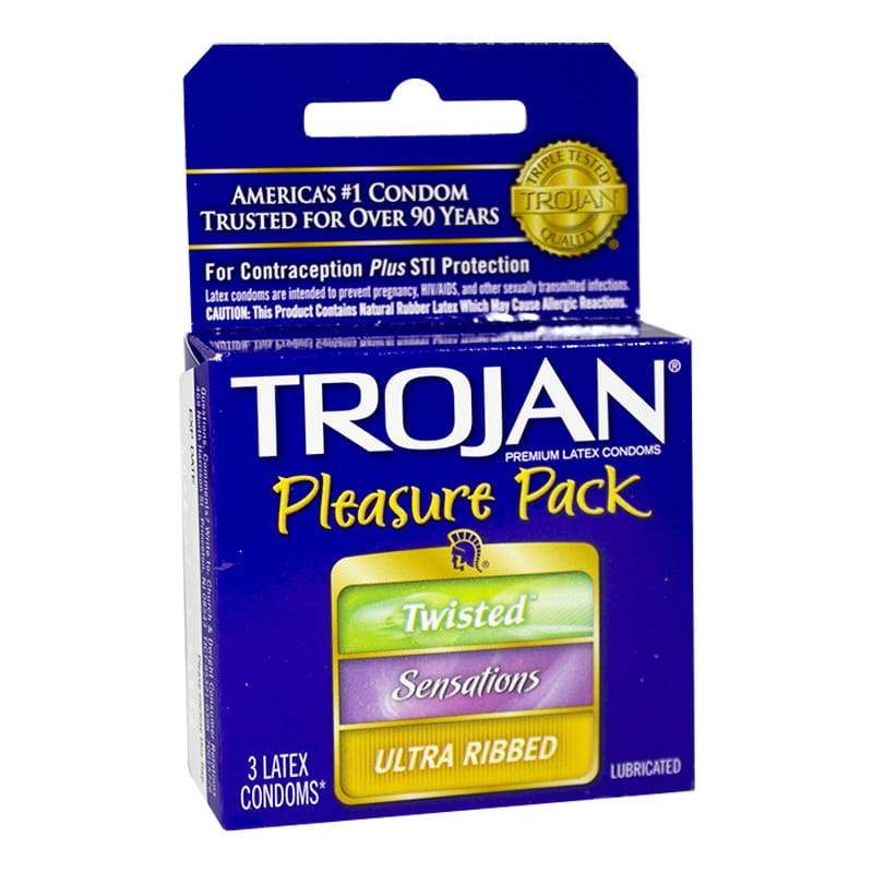 36 Pieces of Condoms - Trojan Condoms Pleasure Pack
