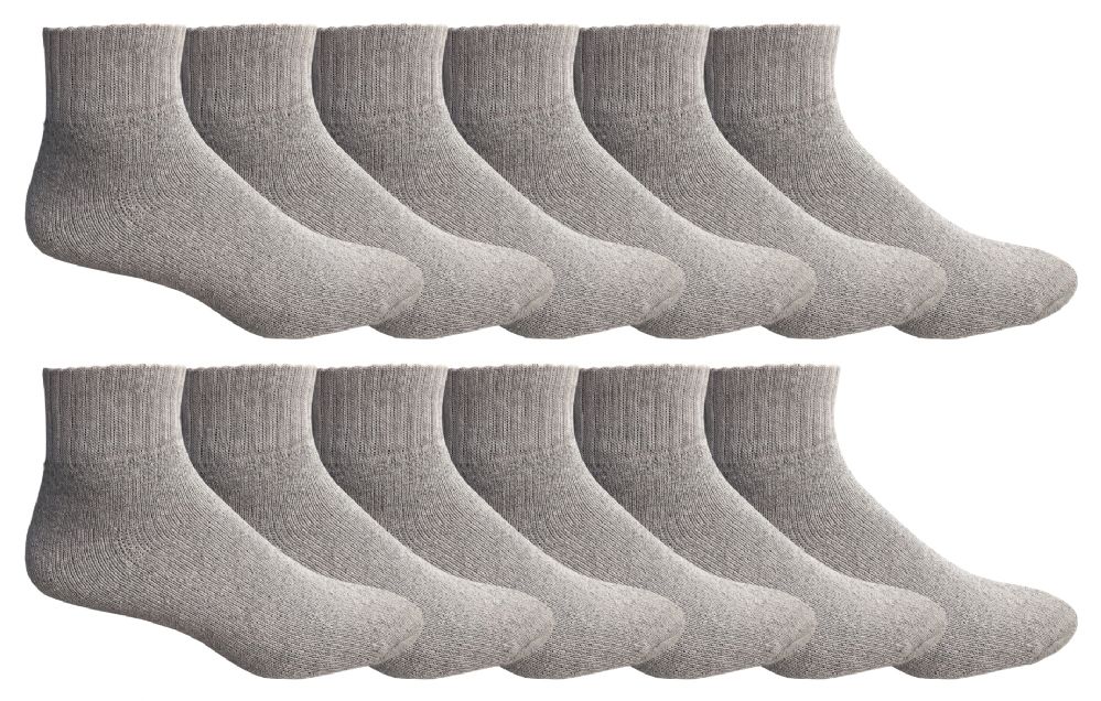 Yacht & Smith Men's King Size No Show Cotton Ankle Socks Size 13