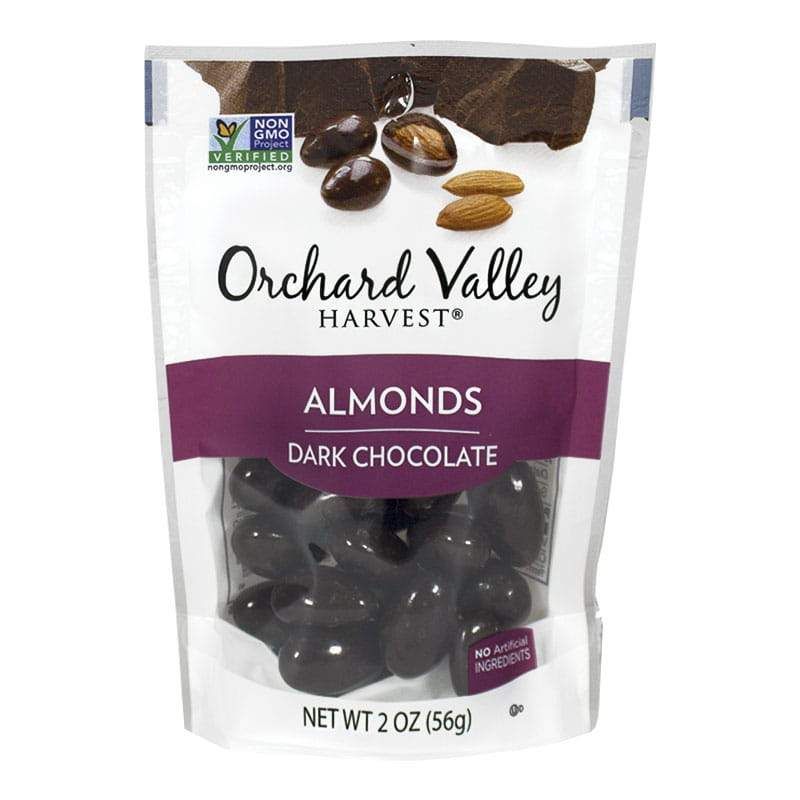 14 Pieces of Orchard Valley Dark Chocolate Almonds - 2 Oz.