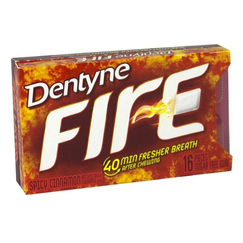 9 Wholesale Dentyne Fire Spicy Cinnamon Gum - 16 Pieces