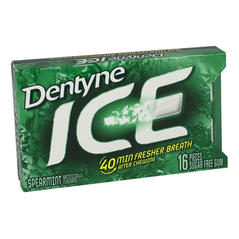 27 Pieces of Dentyne Ice Spearmint - 16 Pieces