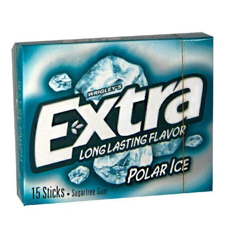 10 Wholesale Wrigley's Extra Polar Ice Gum - 15 Sticks