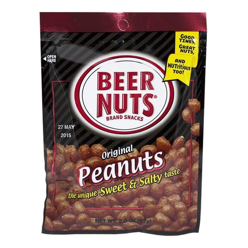 12 Wholesale Beer Nuts Peanuts - 2 Oz.