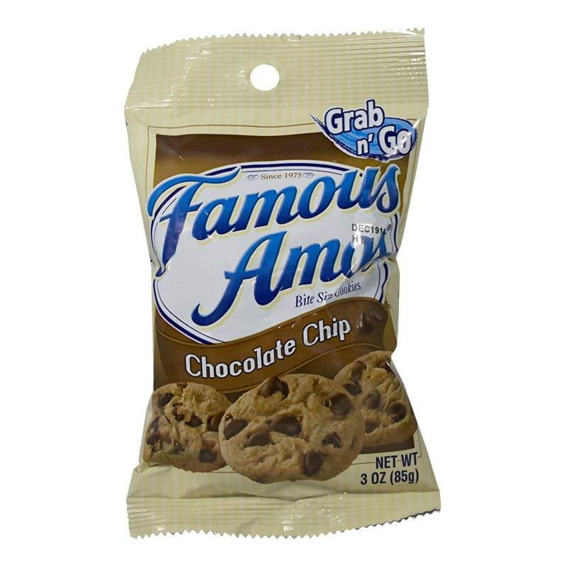 72 Pieces of Chocolate Chip Cookies - Famous Amos Chocolate Chip Cookies 3 Oz.