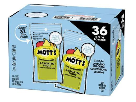 144 Pieces of Fruit Snacks - Mott's Assorted Fruit Snacks 2.5 Oz. - 36 Pack