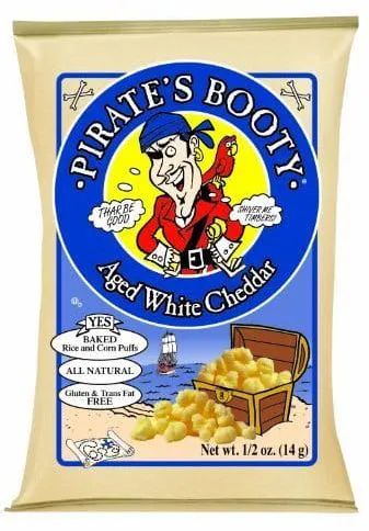 160 Pieces of Pirates Booty - Pirate's Booty Aged White Cheddar 0.5 Oz.