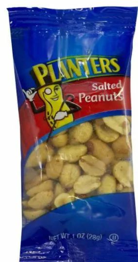 24 Wholesale Salted Peanuts - 1 Oz.