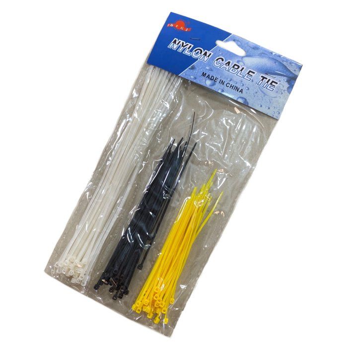 72 Packs of 3-Size Nylon Cable Ties