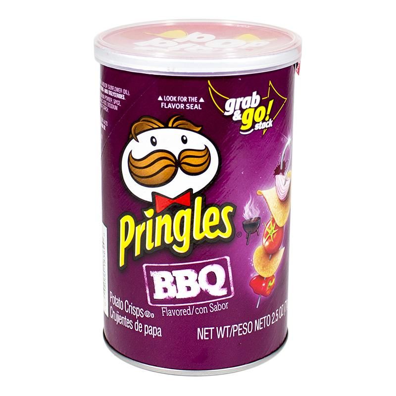 12 Pieces of Pringles Bbq Potato Chips - 2.5 Oz.