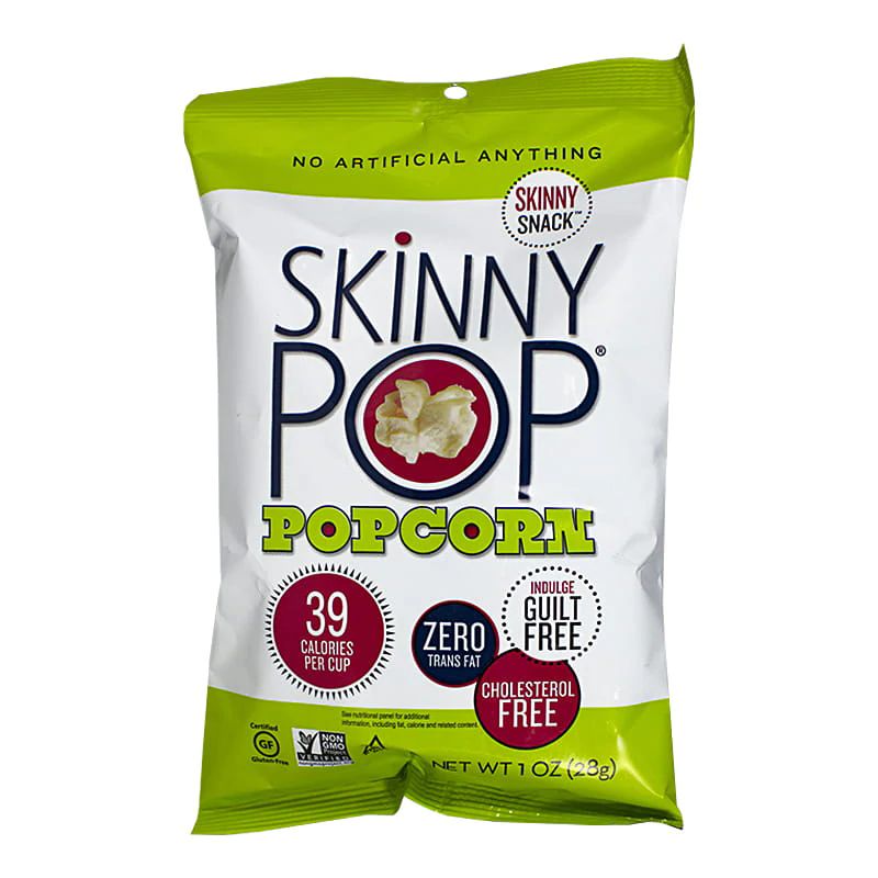 12 Pieces of Skinny Pop Popcorn - 1 Oz.