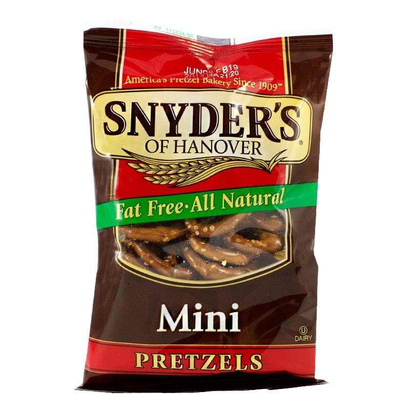 60 Pieces of Mini Bite Size Pretzels - 1.5 Oz.