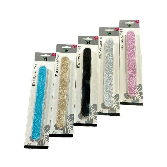 72 Wholesale 3 Pack Glitter Nail Files