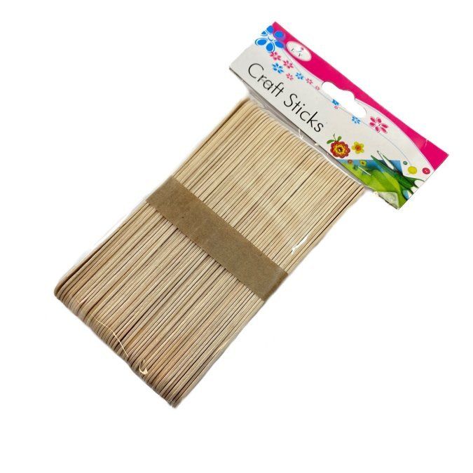 72 Pieces of 50pc 6" Wooden Craft Sticks [natural]