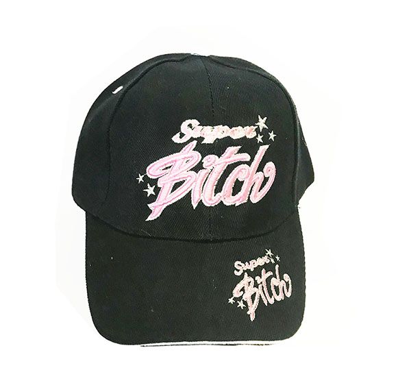 48 Pieces Super Bitch Baseball Caps In Assorted Color Baseball Caps And Snap Backs At