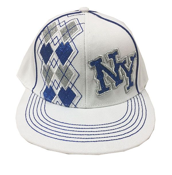 New York NY Flat Brim Fitted Baseball Cap Hat 