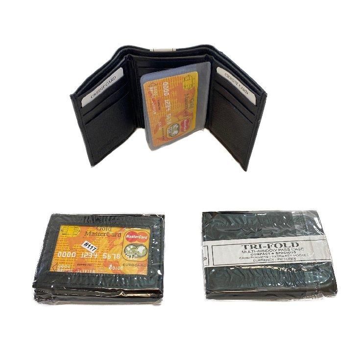 24 Pieces of Men's Leather Wallet [trI-Fold]