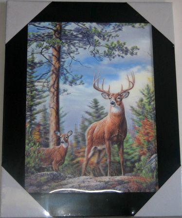 12 Wholesale Deer At Dawn Canvas Picture