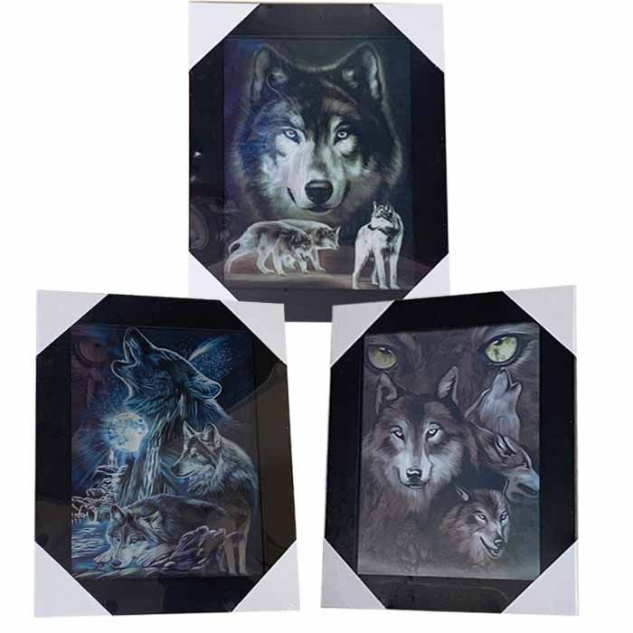 12 Wholesale Wolves Shadow Canvas Picture Wall Art