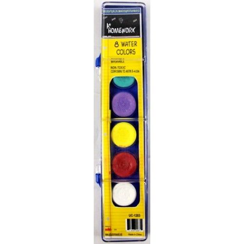 48 Pieces of Water Color Paint Set 8 Colors Brush