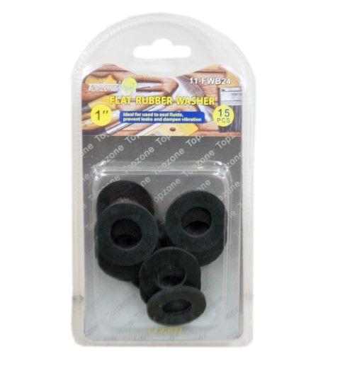 144 Pieces of 15 Piece 1 Inch Flat Rubber Washer