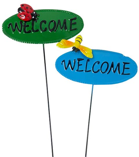 96 Pieces of Metal Welcome Garden Stake