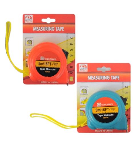 72 Pieces of 5 M Measuring Tape In Assorted Color