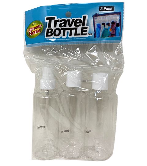 96 Pieces of 3 Piece Travel Bottles