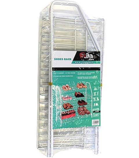 Wholesale Footwear 4 Level Shoe Rack In White - at ...