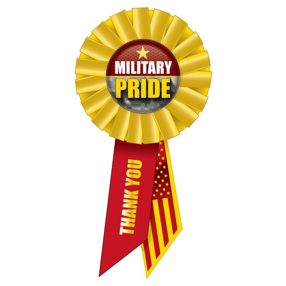 6 Pieces Military Pride Rosette - Bows & Ribbons