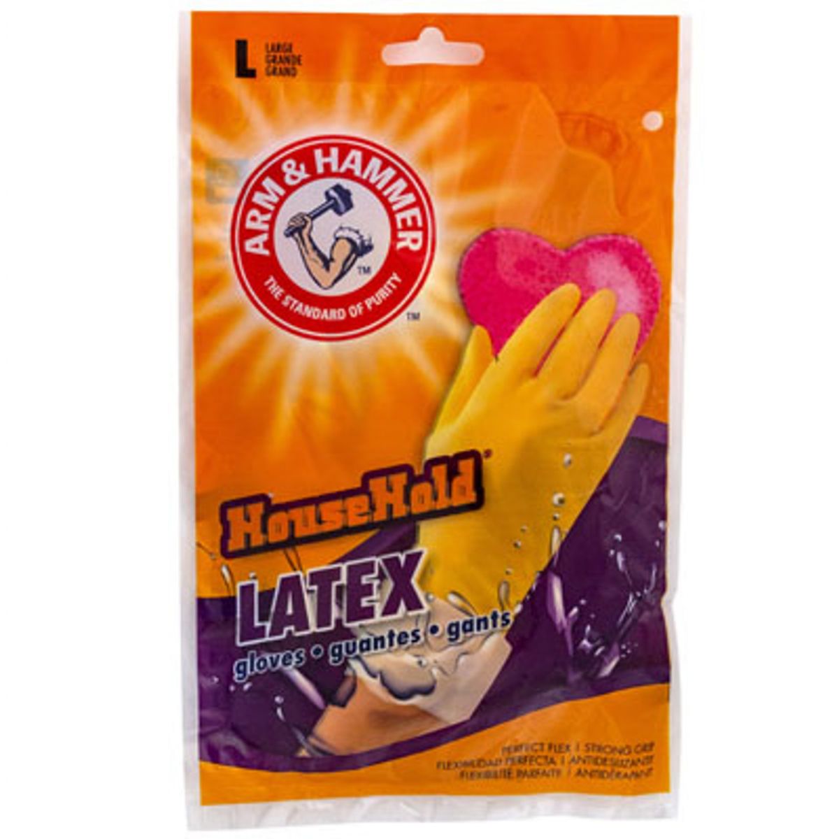 144 Pieces of Gloves Latex Large 1 Pair Arm And Hammer
