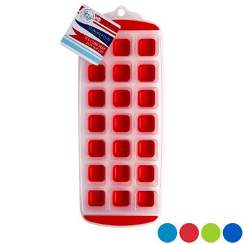 48 Wholesale Ice Cube Tray Cube Shape 4ast Color Easy Pop Out/b&c