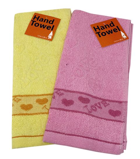 144 Pieces of Kitchen Towel Embroidered Love Assorted