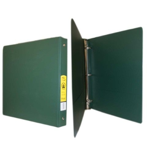 12 Pieces of 1 Inch Green 3 Ring Binder