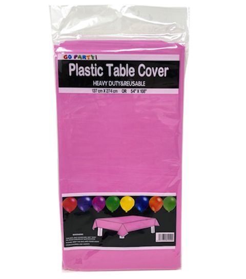 96 Wholesale Table Cover Fuschia 54x108