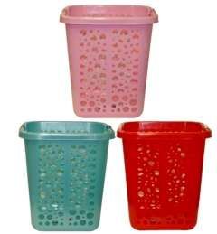 10 Pieces of Rectangle Plastic Laundry Basket