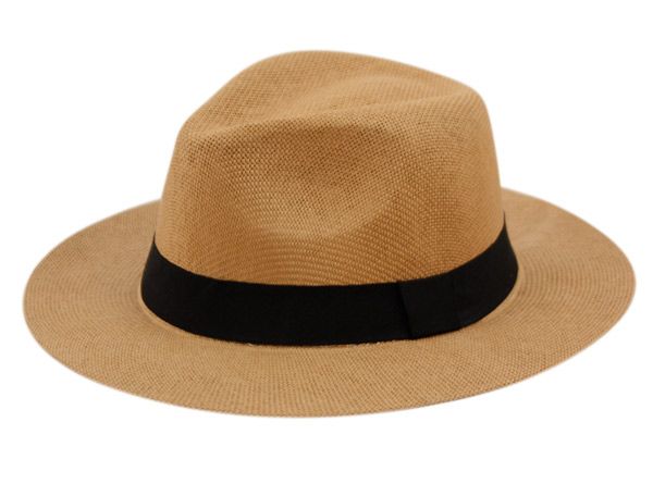 24 Bulk Paper Straw Panama Hats With 