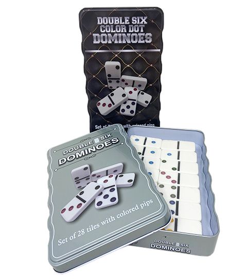 30 Wholesale Dominos Double Six Color Dot