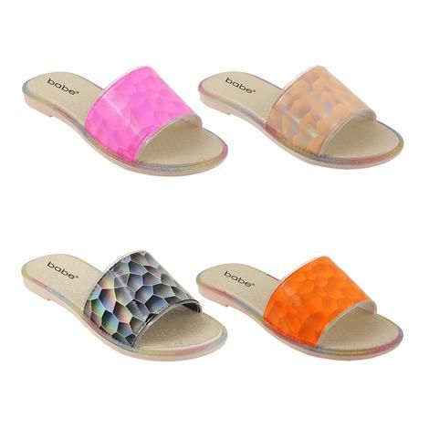 40 Pairs of Women's Holo Slide Assorted