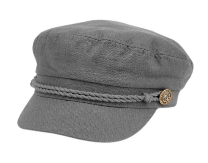 12 Wholesale Cotton Greek Fisherman Hats In Gray - at