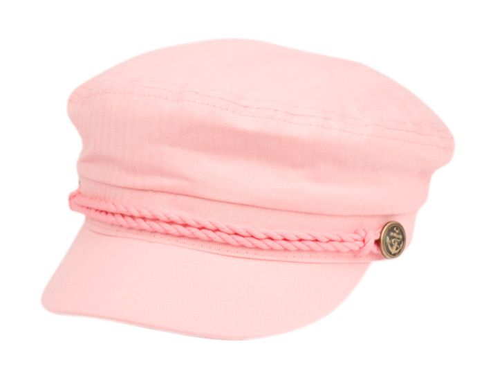 12 Wholesale Cotton Greek Fisherman Hats In Pink