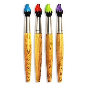 24 Wholesale Paintbrush Pens With Display