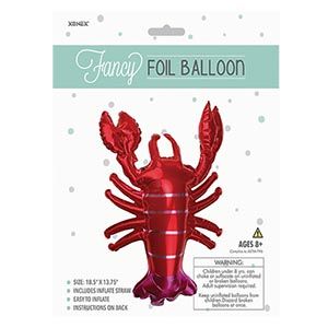 48 Wholesale Fancy Foil Balloon - Lobster