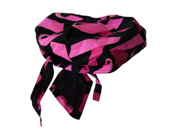 216 Pieces of Pugs Womens Headwrap With Cancer Ribbon
