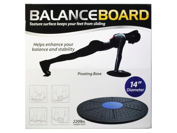 6 Pieces Balance Board Exercise Platform 2 Asst Colors - Outdoor Recreation