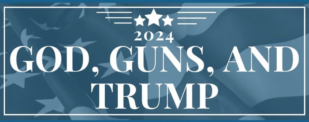 96 Wholesale God Guns Trump 2024 Bumper Stickers At   484455 