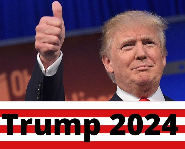 120 Pieces Trump 2024 Thumbs Up Bumper Stickers Stickers at