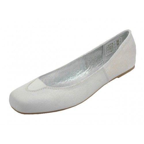 36 Pairs Women's Square Toe Ballet Flats In White Color - Women's Flats ...