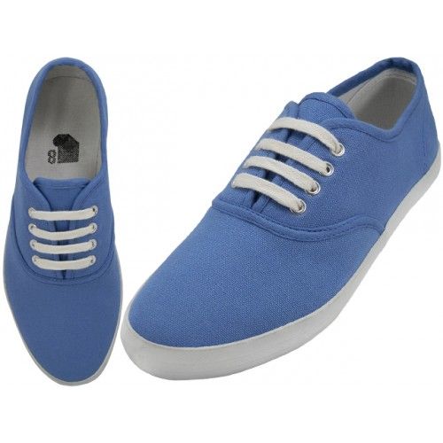 Women's casual canvas clearance lace up shoe