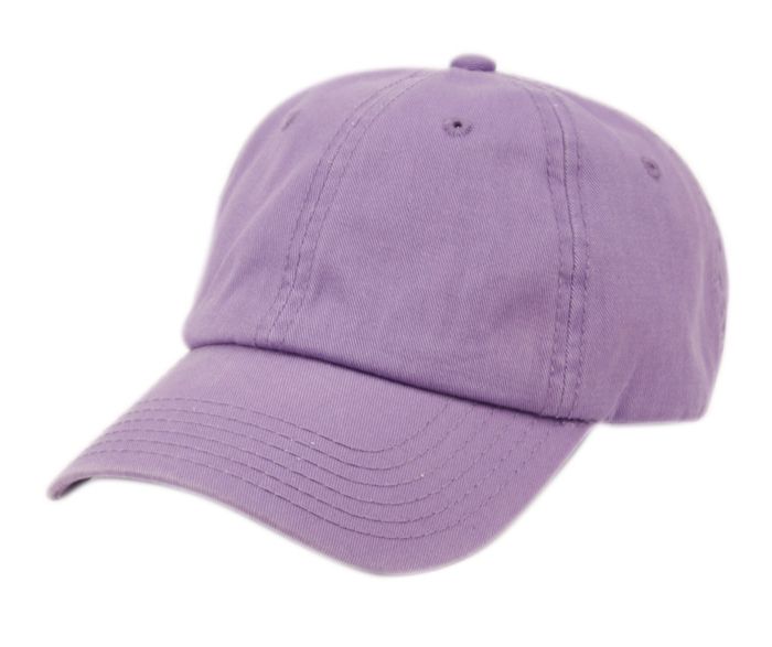 36 Wholesale Washed Cotton Cap With Strapback Metal Buckle In Lavender ...